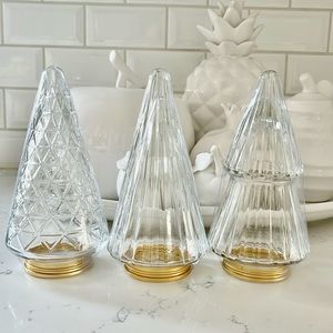 Target Bulleye’s Clear Glass Hollow Christmas Trees